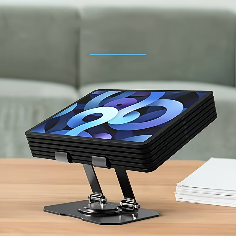 New Tablet Stand, Desktop Live Streaming Phone Holder, 360° Rotating Mobile Base Christmas Gift, Mobile and Tablet Supporter, Tablet Rotating Stand, Suitable for Tablets and Phones, Wide and Stable Tablet Holder, Car Rear Se