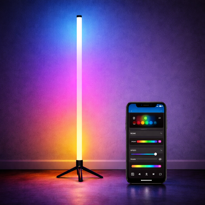 RGB Ambient Stehleuchte 120 cm – Smart LED Lampe mit Fernbedienung