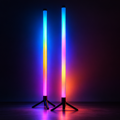 RGB Ambient Stehleuchte 120 cm – Smart LED Lampe mit Fernbedienung