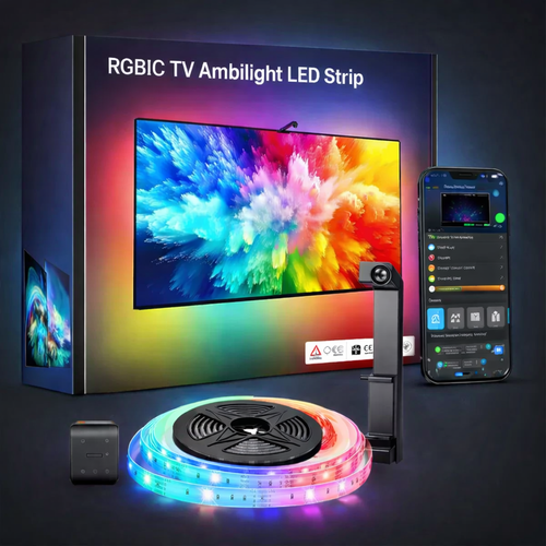 TV Ambilight LED Strip mit Kamera Sensor – Smart APP & Music Sync