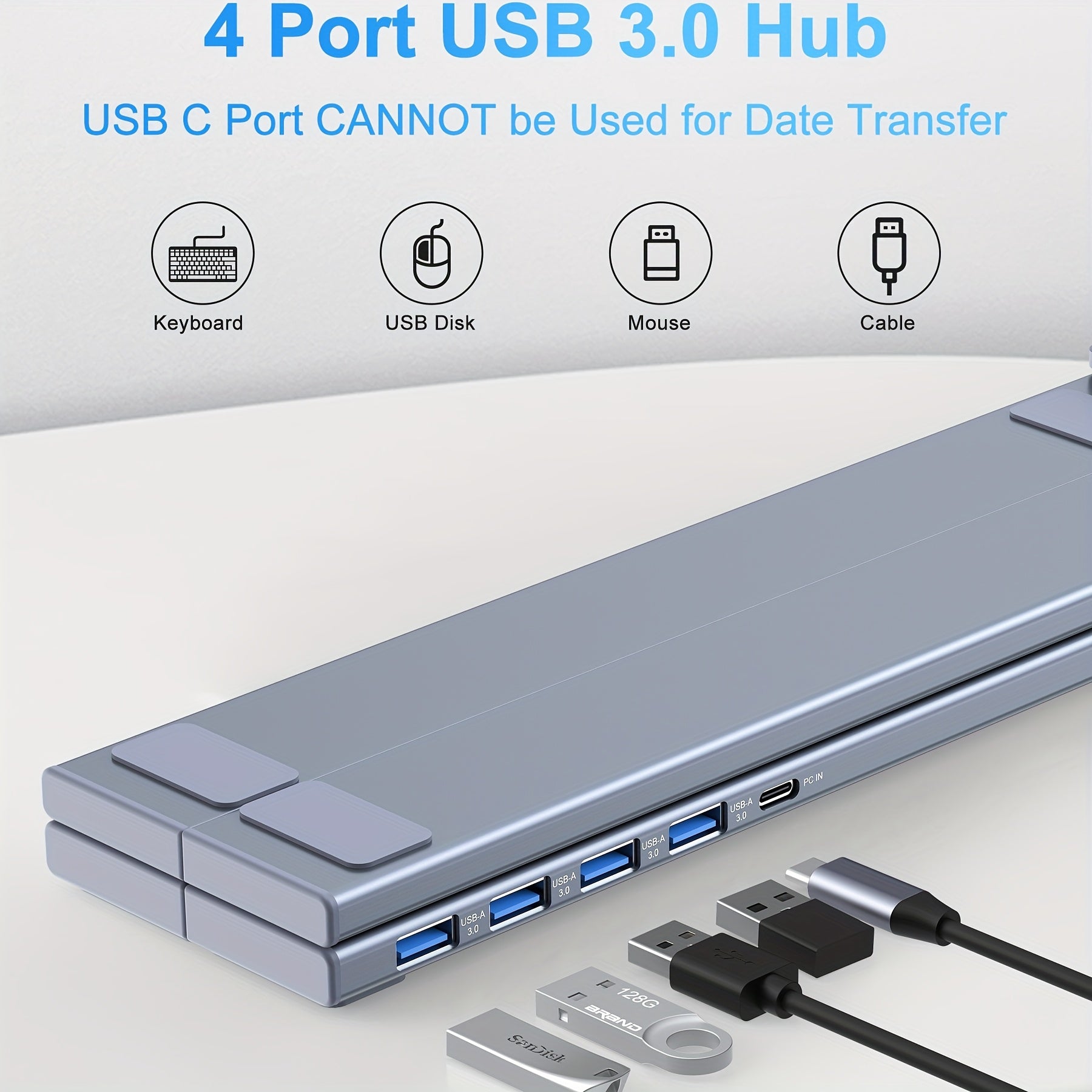 5-in-1 USB-C Laptop Docking Station with PD 100W Fast, USB-C/USB-A/USB-3.1 Ports, SD/TF Card Reader, USB-C Hub for MacBook Pro/Air, Dell, HP, Surface - Dock Computer Docking Port Adapter
