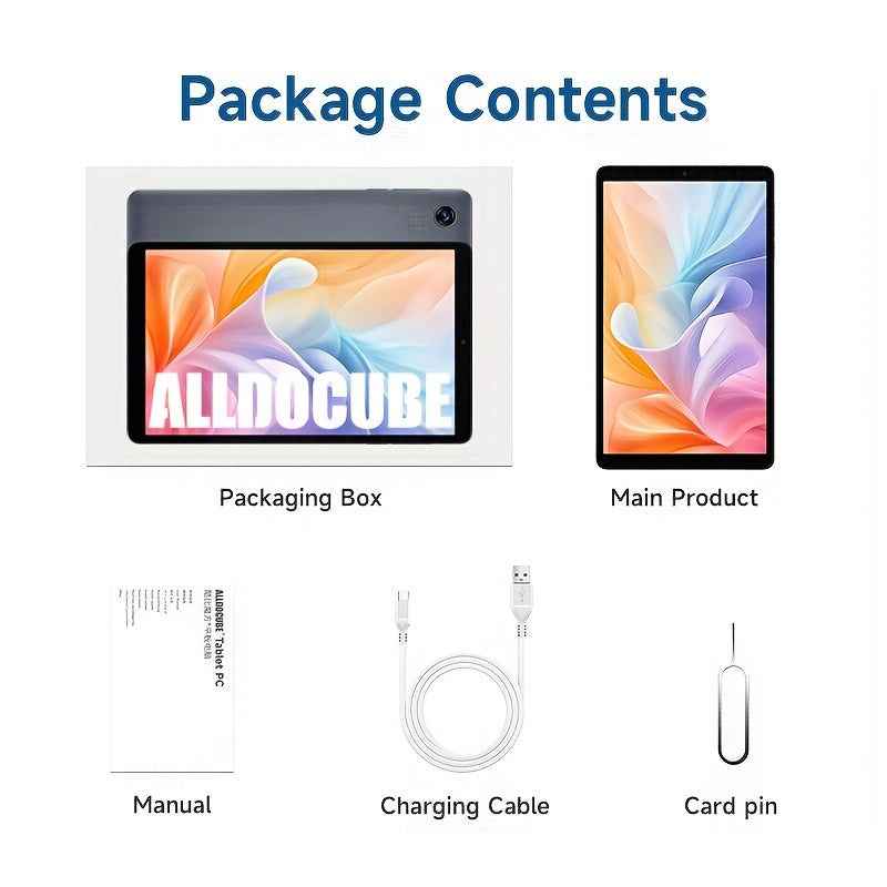 ALLDOCUBE iPlay 60 mini tablet 8.68 inch Android 15 Pad 90Hz display 4G LTE & GPS Widevine L1 12GB(4+8) RAM + 64GB ROM support expandable to 512GB Octa-Core Unisoc T606 CPU dual speakers lightweight