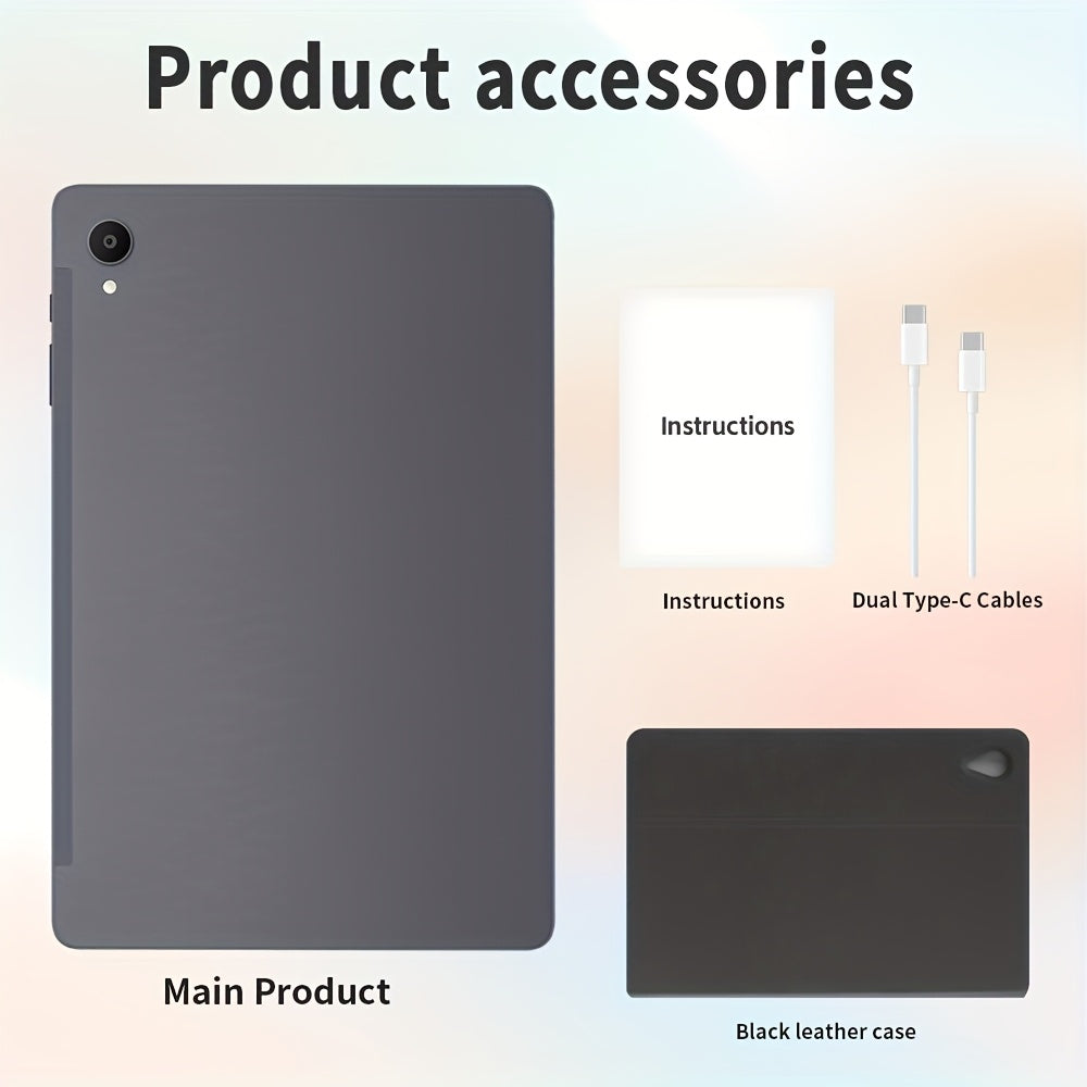 Tablet Computer, 10.95 Inch Display Screen, Android 15 Operating System, Including Protective Case, 12GB RAM (6GB+6GB Expansion), 128GB ROM, Dual Cameras (5MP+13MP), Eight Core Processor, 1280x800 IPS High-definition Display