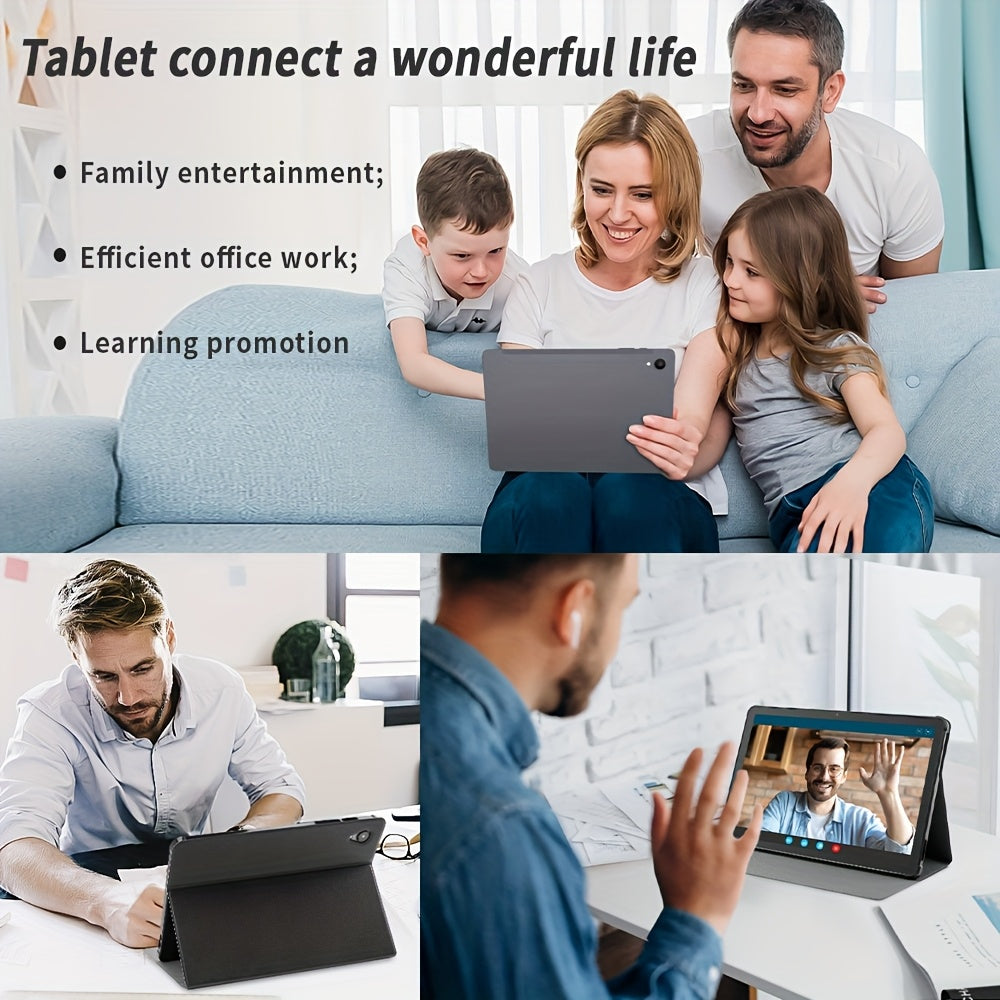 Tablet Computer, 10.95 Inch Display Screen, Android 15 Operating System, Including Protective Case, 12GB RAM (6GB+6GB Expansion), 128GB ROM, Dual Cameras (5MP+13MP), Eight Core Processor, 1280x800 IPS High-definition Display