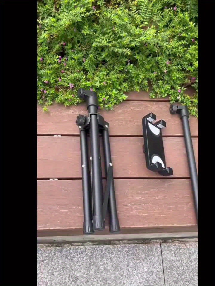 Iron Adjustable Tripod Stand Tablet Holder, Universal Tablet Mount with Telescopic Height for Live Streaming and Recording