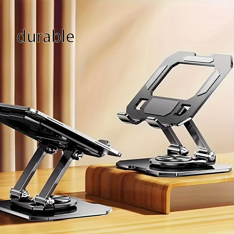 New Tablet Stand, Desktop Live Streaming Phone Holder, 360° Rotating Mobile Base Christmas Gift, Mobile and Tablet Supporter, Tablet Rotating Stand, Suitable for Tablets and Phones, Wide and Stable Tablet Holder, Car Rear Se