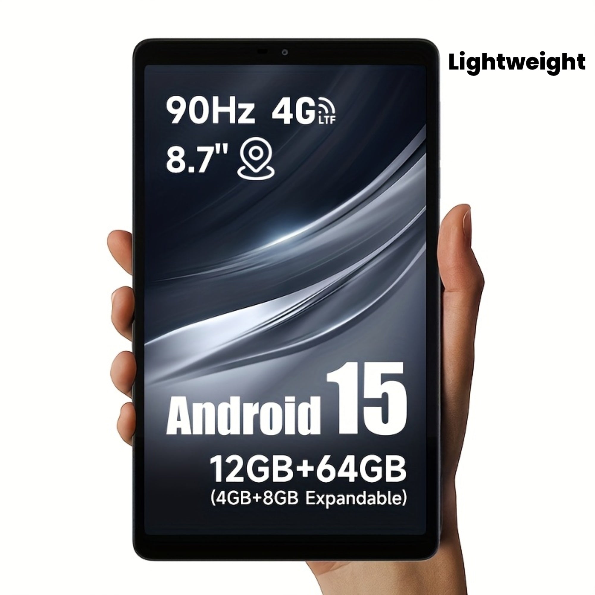 ALLDOCUBE iPlay 60 mini tablet 8.68 inch Android 15 Pad 90Hz display 4G LTE & GPS Widevine L1 12GB(4+8) RAM + 64GB ROM support expandable to 512GB Octa-Core Unisoc T606 CPU dual speakers lightweight