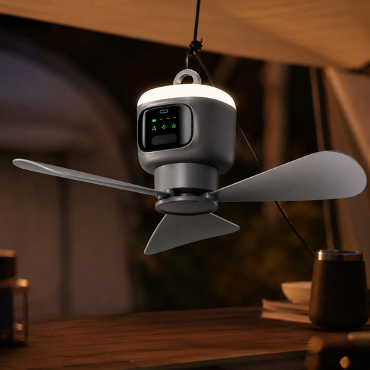 Portable Deckenventilator mit Akku & Fernbedienung