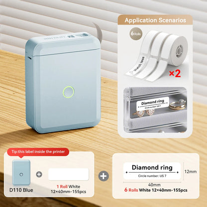 NiiMbot™ D110 – Kabelloser Mini Label Printer