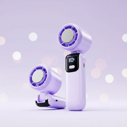 TurboBreeze™ S17 Handventilator mit Digitaldisplay – 100 Windstufen & USB-C