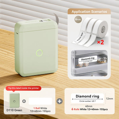 NiiMbot™ D110 – Kabelloser Mini Label Printer