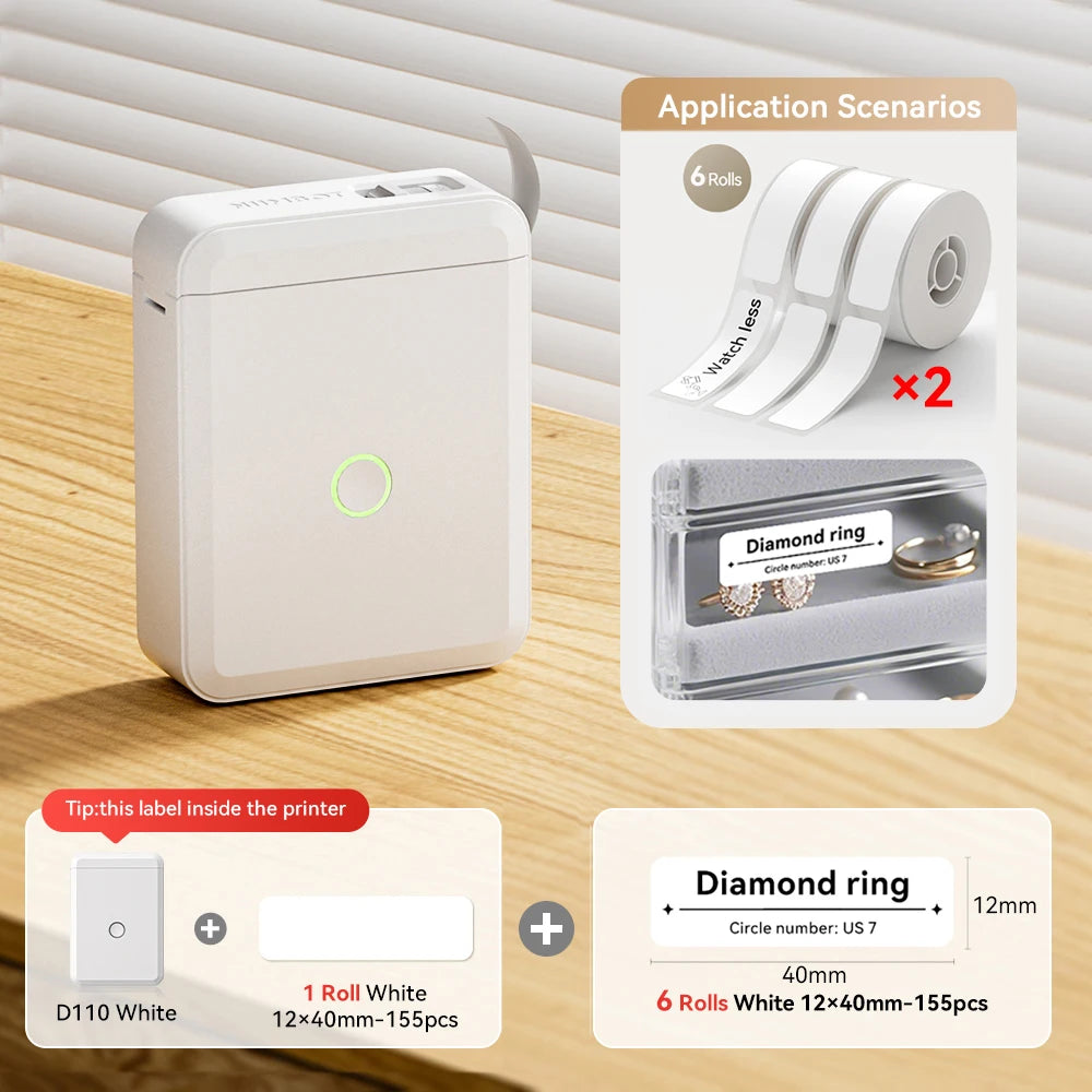 NiiMbot™ D110 – Kabelloser Mini Label Printer