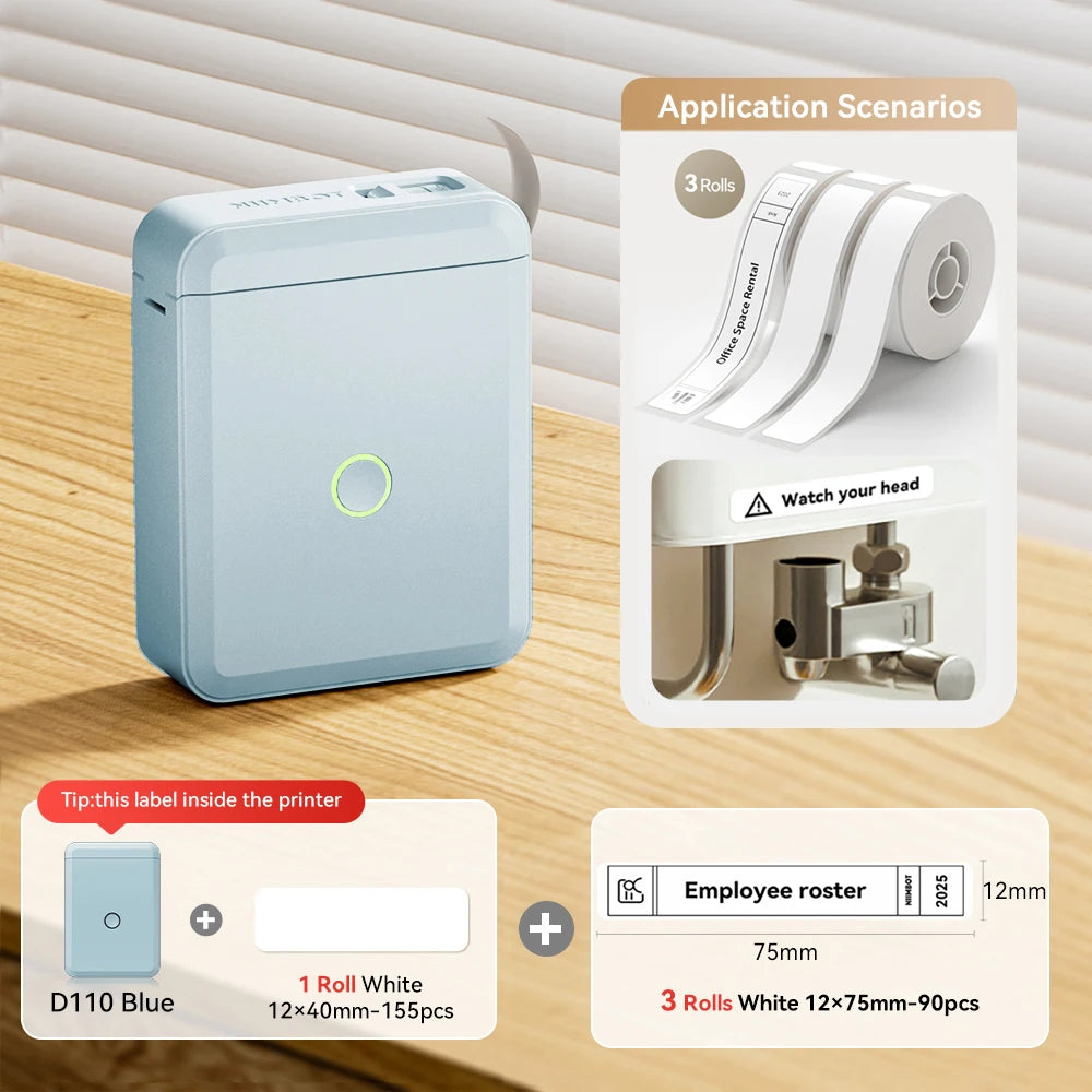 NiiMbot™ D110 – Kabelloser Mini Label Printer