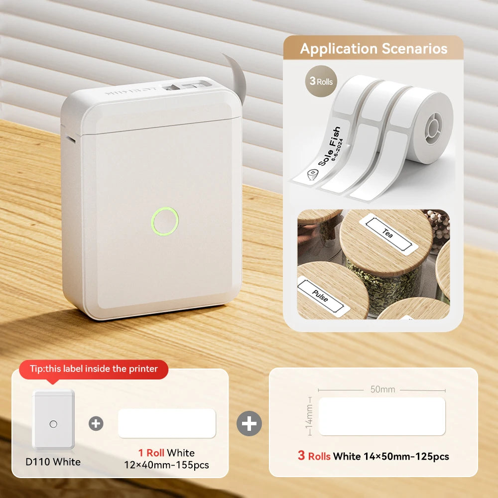 NiiMbot™ D110 – Kabelloser Mini Label Printer