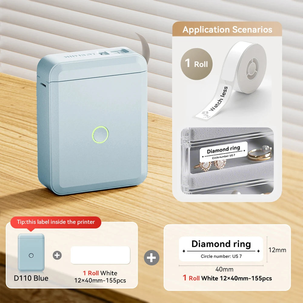 NiiMbot™ D110 – Kabelloser Mini Label Printer