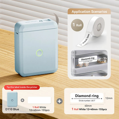 NiiMbot™ D110 – Kabelloser Mini Label Printer