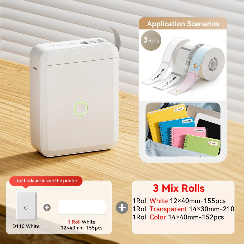 NiiMbot™ D110 – Kabelloser Mini Label Printer