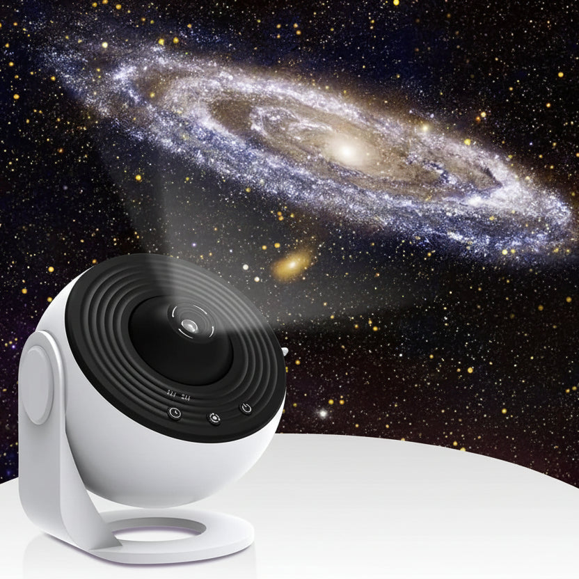 Galaxy Sternprojektor 360° – HD Planetarium mit 13 Filmscheiben