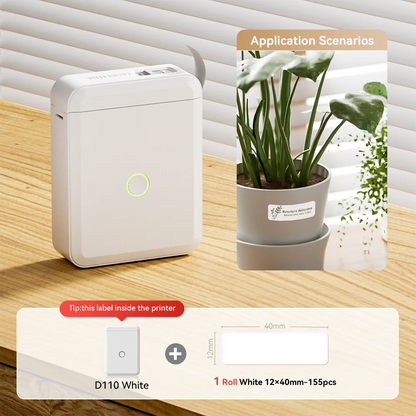 NiiMbot™ D110 – Kabelloser Mini Label Printer