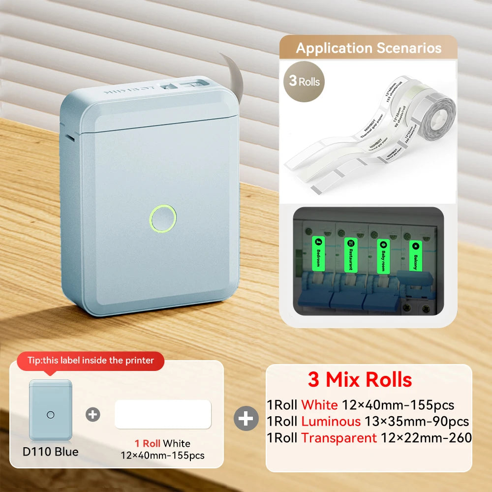 NiiMbot™ D110 – Kabelloser Mini Label Printer