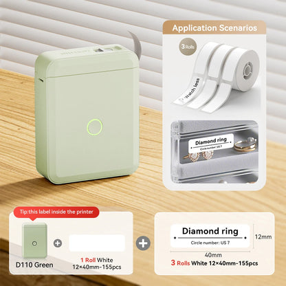 NiiMbot™ D110 – Kabelloser Mini Label Printer