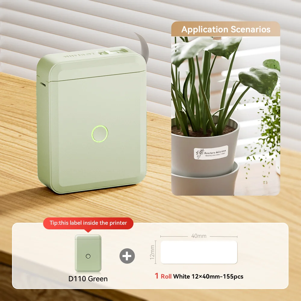 NiiMbot™ D110 – Kabelloser Mini Label Printer