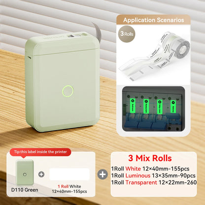 NiiMbot™ D110 – Kabelloser Mini Label Printer