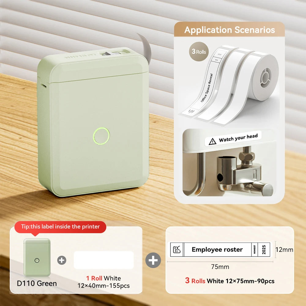 NiiMbot™ D110 – Kabelloser Mini Label Printer