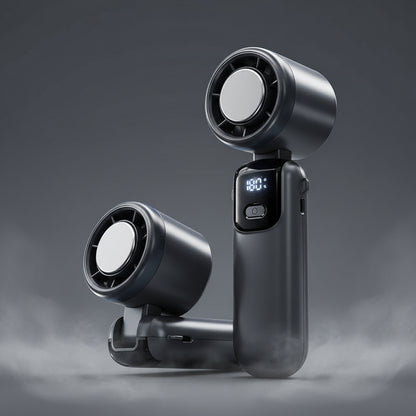 TurboBreeze™ S17 Handventilator mit Digitaldisplay – 100 Windstufen & USB-C