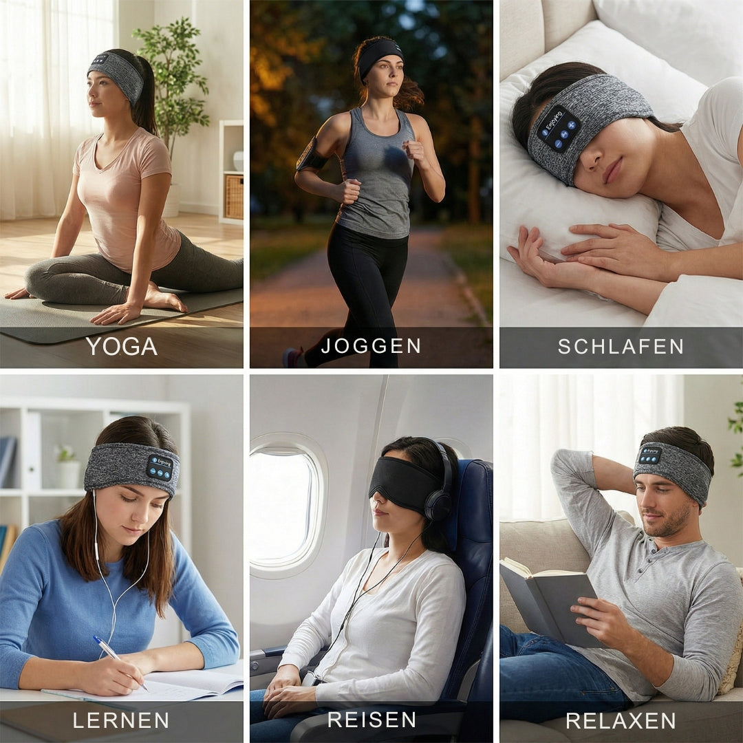 Bluetooth Stirnband & Augenmaske - Schlaf-Headset