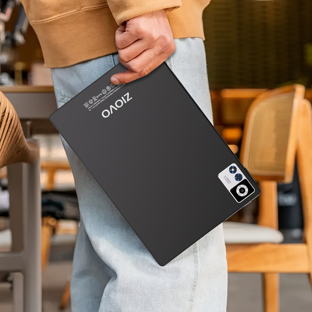 ZIOVO Newest Z168 10.1" 2-in-1 Tablet - FHD IPS Touch Screen, 22GB RAM (8GB+14GB Extended)+128GB ROM, With Case+Keyboard+Mouse+OTG, 2.0GHz Octa-Core, 8000mAh, Wi-Fi 6 & BT 5.0, 5+8MP Dual Camera, USB-C Port, Parental Control,