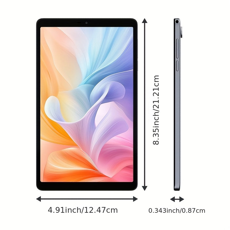 ALLDOCUBE iPlay 60 mini tablet 8.68 inch Android 15 Pad 90Hz display 4G LTE & GPS Widevine L1 12GB(4+8) RAM + 64GB ROM support expandable to 512GB Octa-Core Unisoc T606 CPU dual speakers lightweight