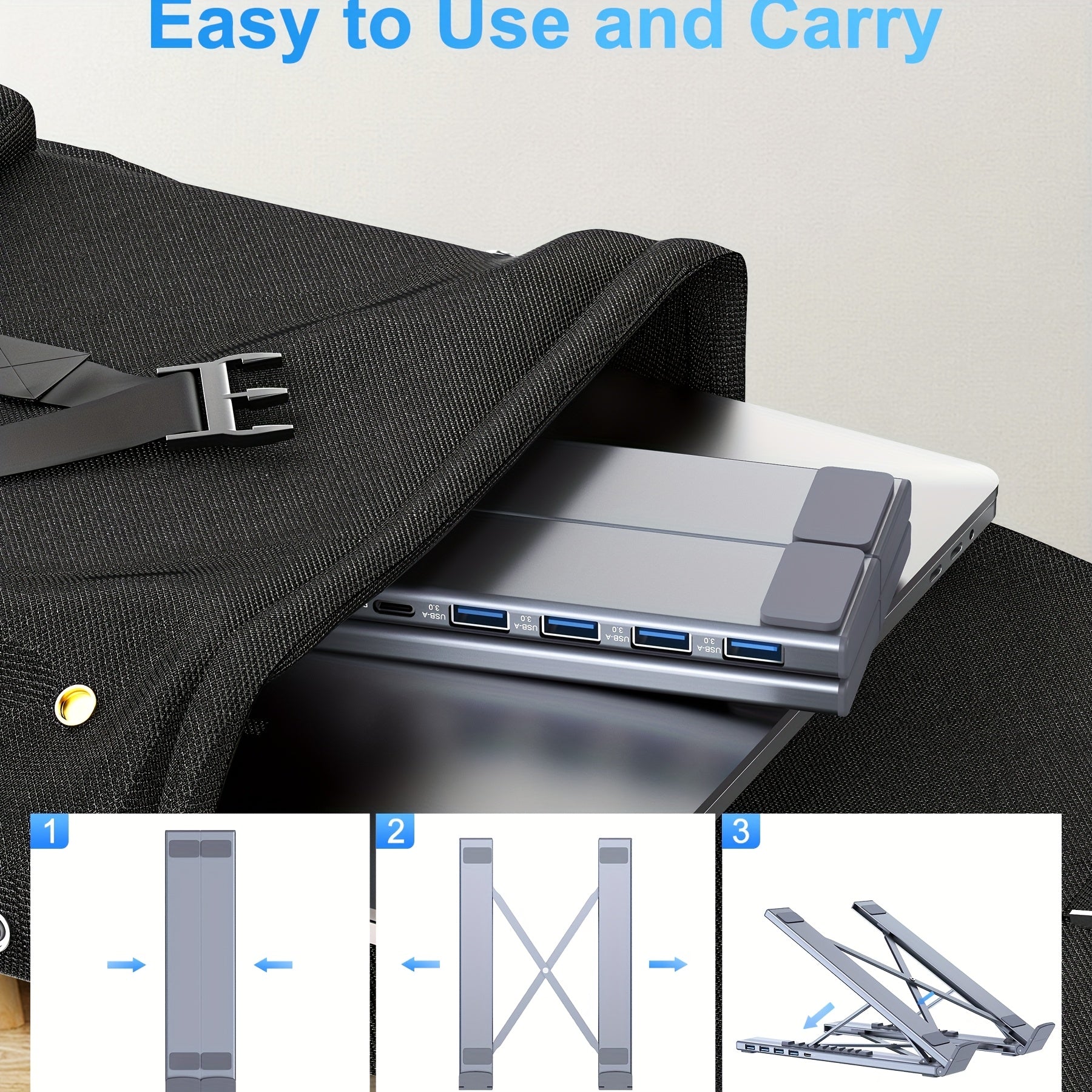 5-in-1 USB-C Laptop Docking Station with PD 100W Fast, USB-C/USB-A/USB-3.1 Ports, SD/TF Card Reader, USB-C Hub for MacBook Pro/Air, Dell, HP, Surface - Dock Computer Docking Port Adapter