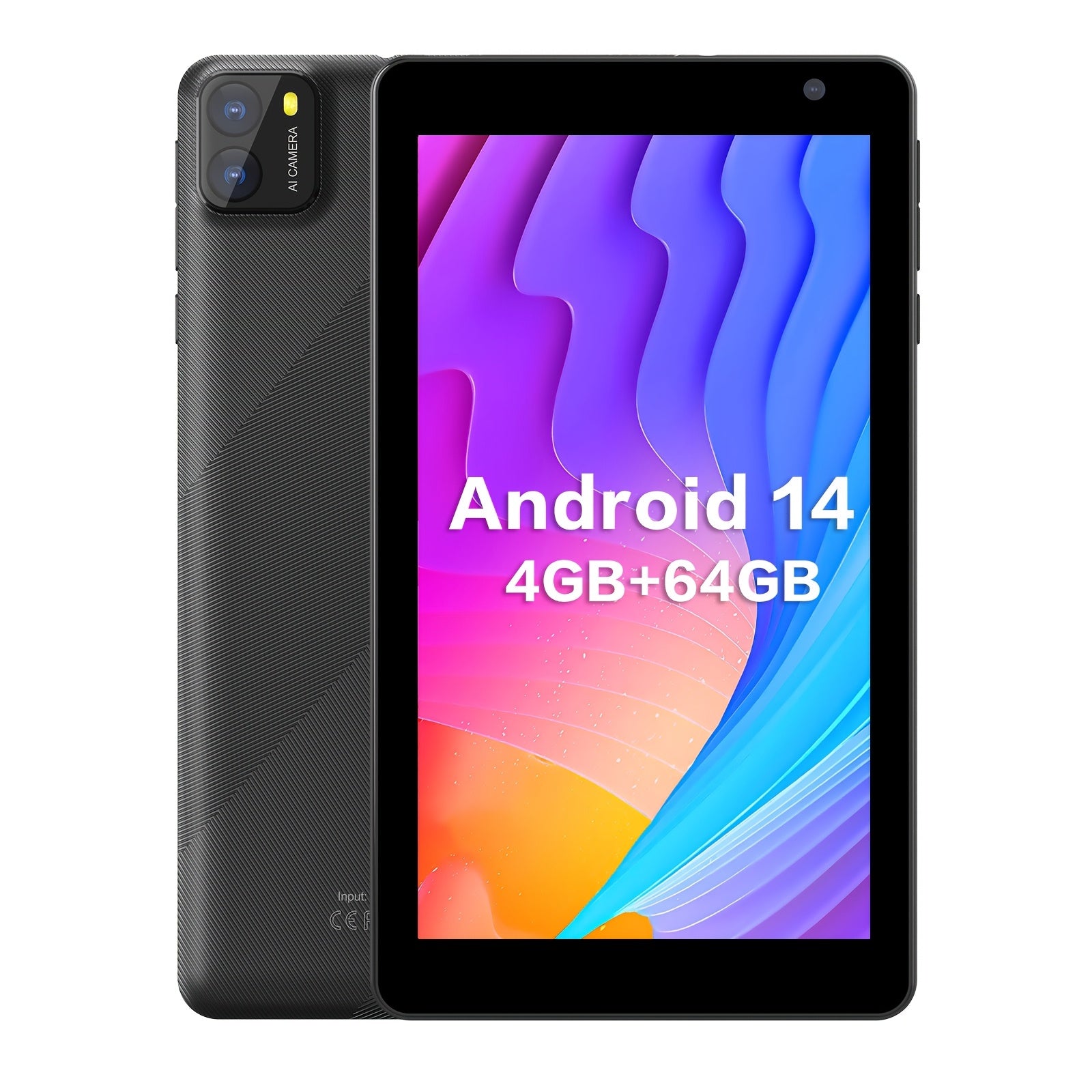 7 Inch Latest Android 14 Tablet, A523CPU Octa-core Processor, 8GB (3+5GB) RAM 64GB ROM, 1TB Of Extended Memory, 8MP Rear Camera, 5G Dual-band, Wifi6, 3500mah Tablet, 1024*600IPS