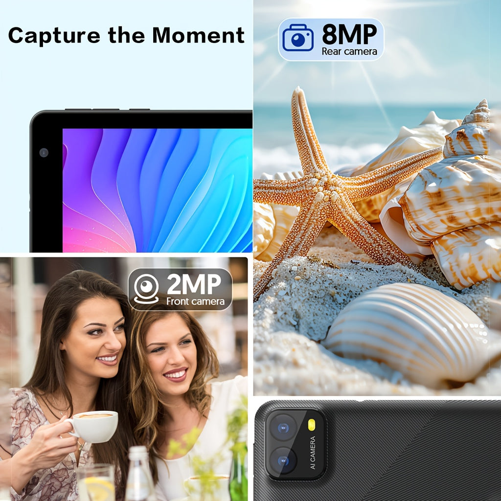 7 Inch Latest Android 14 Tablet, A523CPU Octa-core Processor, 8GB (3+5GB) RAM 64GB ROM, 1TB Of Extended Memory, 8MP Rear Camera, 5G Dual-band, Wifi6, 3500mah Tablet, 1024*600IPS