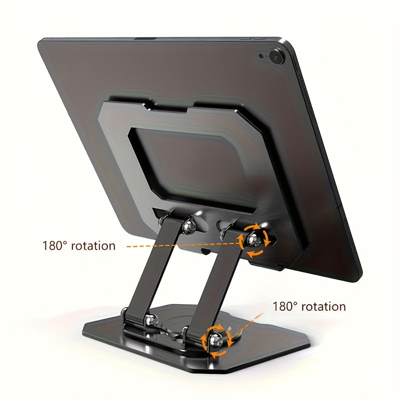 New Tablet Stand, Desktop Live Streaming Phone Holder, 360° Rotating Mobile Base Christmas Gift, Mobile and Tablet Supporter, Tablet Rotating Stand, Suitable for Tablets and Phones, Wide and Stable Tablet Holder, Car Rear Se