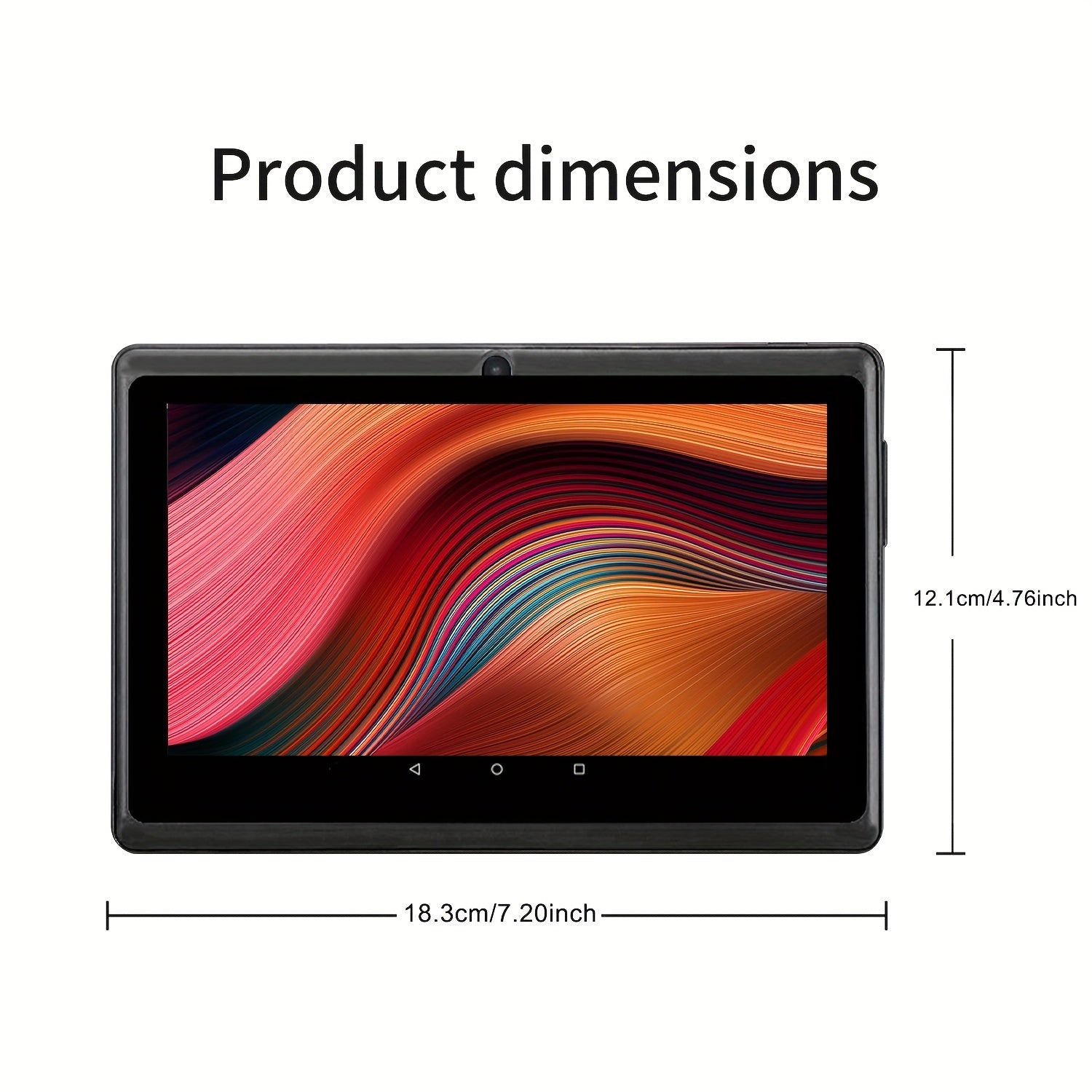 PRITOM 7-Zoll-Android-13-Tablet mit Schutzhülle, 4 GB (2 GB + 2 GB erweitert), 32 GB ROM mit Quad-Core-Prozessor, Unterstützung für Speicherkarten, 1 TB Erweiterung, HD-IPS-Display, zwei Kameras, zwei WLAN (2,4 G + 5 G), T