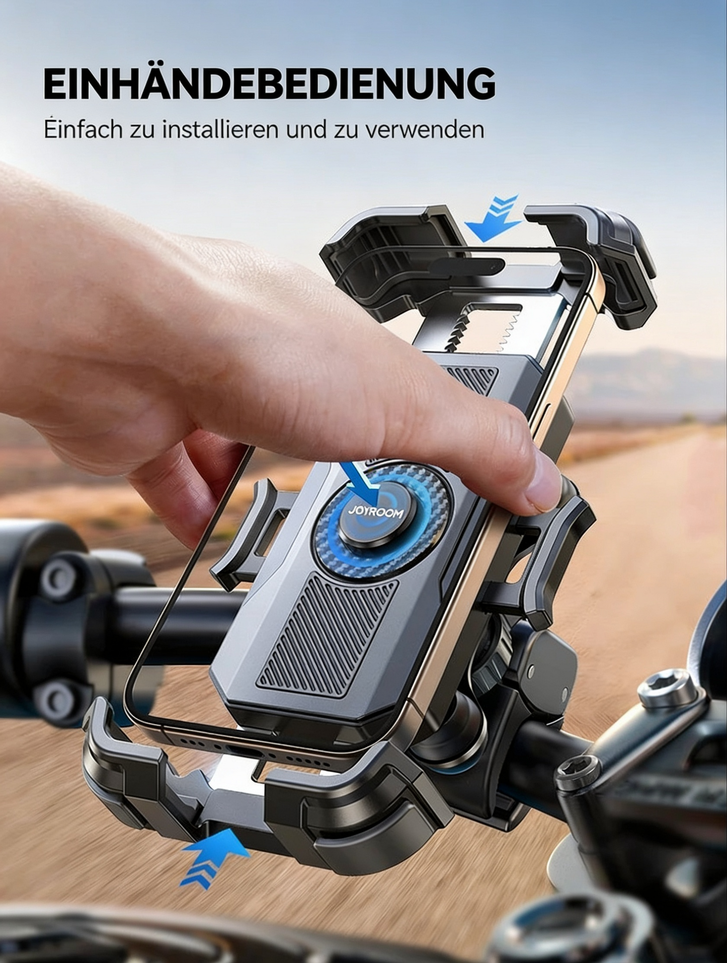 RideGrip™ – Premium Motorrad & Fahrrad Handyhalterung