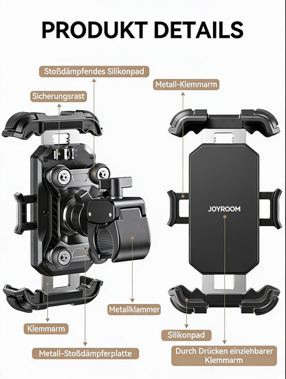 RideGrip™ – Premium Motorrad & Fahrrad Handyhalterung