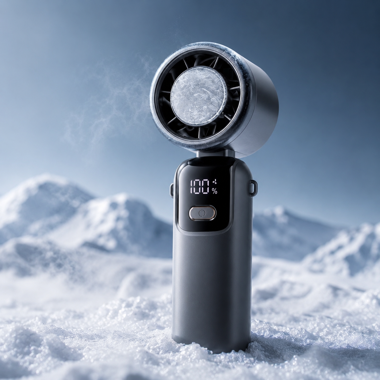 TurboBreeze™ S17 Handventilator mit Digitaldisplay – 100 Windstufen & USB-C
